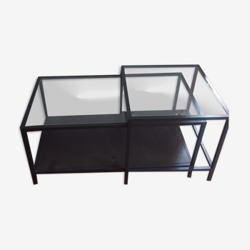 Tables basses en verre