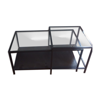 Tables basses en verre