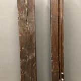 Pair of fifth columns gothic high epoch in oak