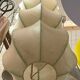Mid-Century Modern German Cocoon Pendant Lamp by Friedel Wauer for Goldkant Leuchten, 1960s