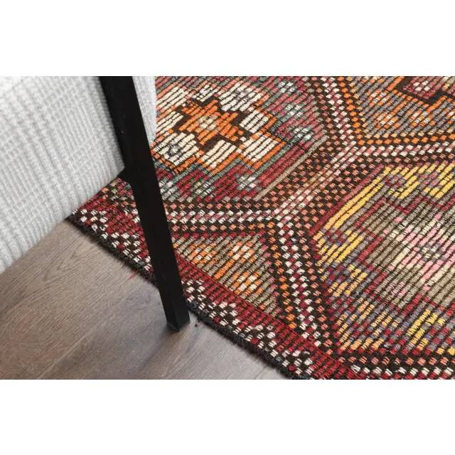 Vintage Turkish Oushak Handmade Wool & Cotton Brown Area Rug 164x288