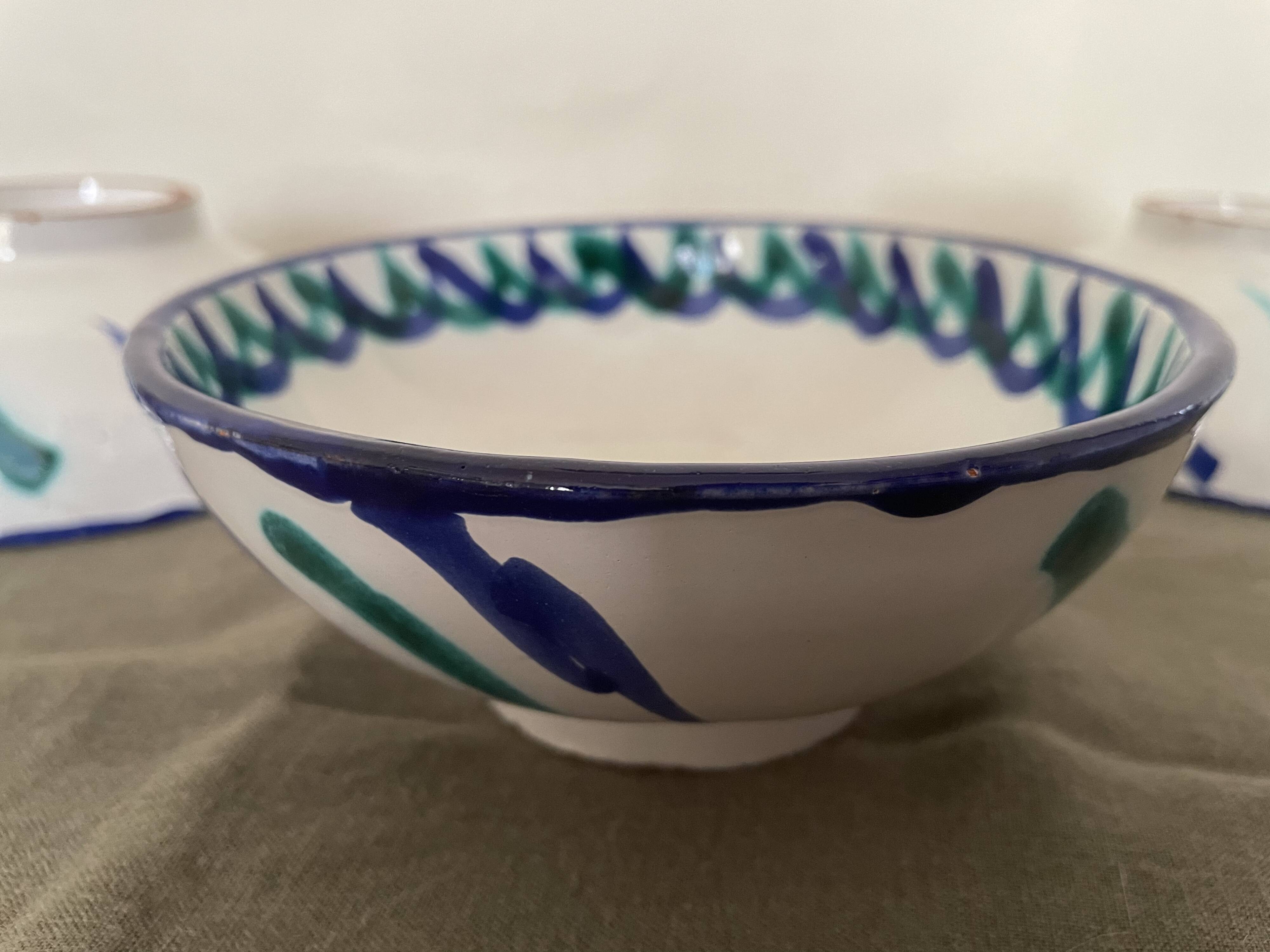 Fajalauza glazed terracotta bowls