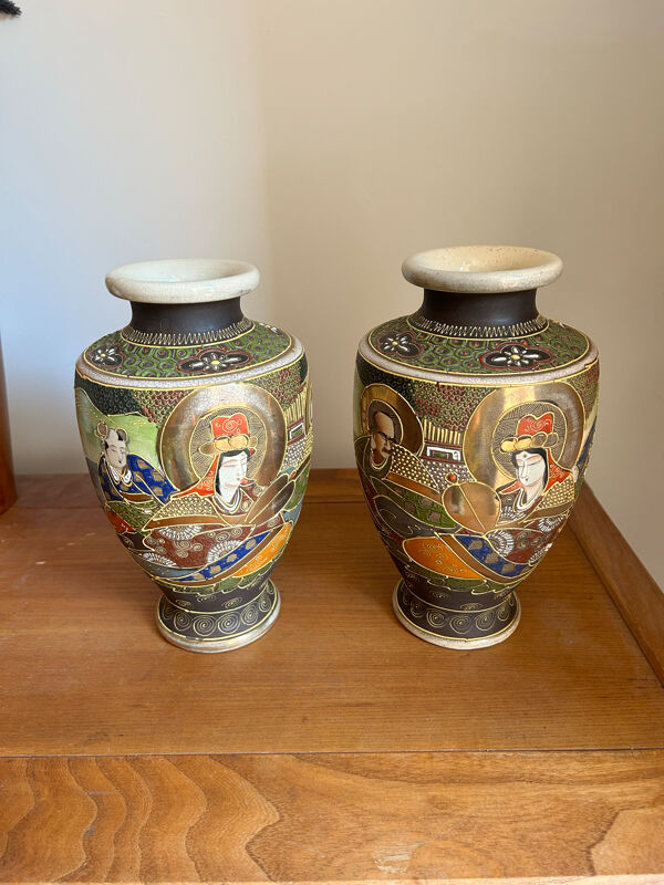 Paire de vases Satsuma