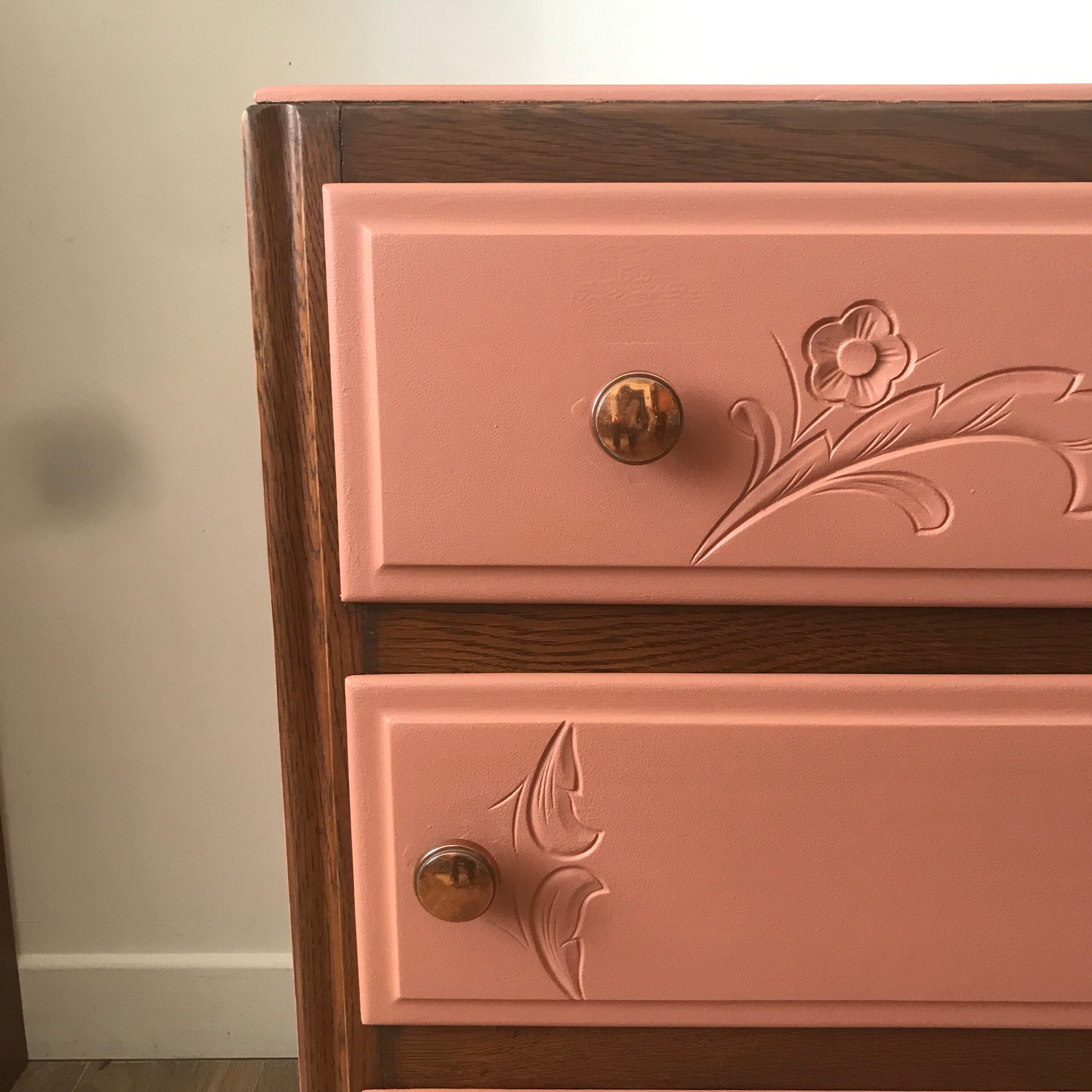 Commode Art Deco et terracotta