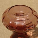 Vase à jacinthe en verre violet