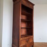 Walnut cabinet with Louis Philippe mirror door