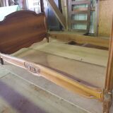 Walnut bed frame - Louis Philippe style