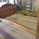 Walnut bed frame - Louis Philippe style