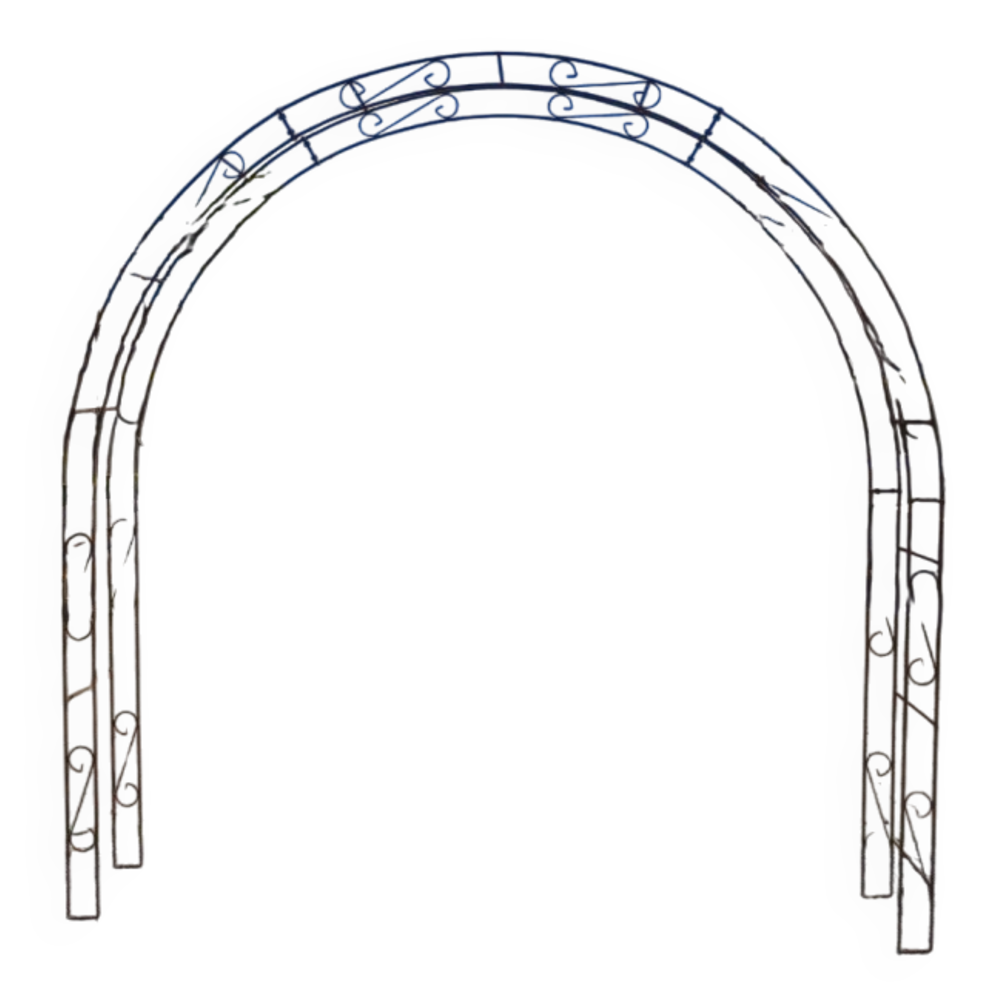 Wrought iron garden arch