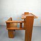 Foldable children's desk in pine 1970