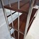 Chromed Bauhaus shelf in bent steel and sheet metal, Europe 1930s