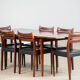 Table extensible scandinave en palissandre