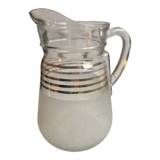 Granite water pitcher with golden edging 50s-60s