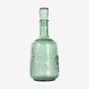 Vintage green carafe with stopper