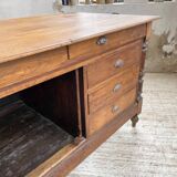 Drapery oak counter 1900