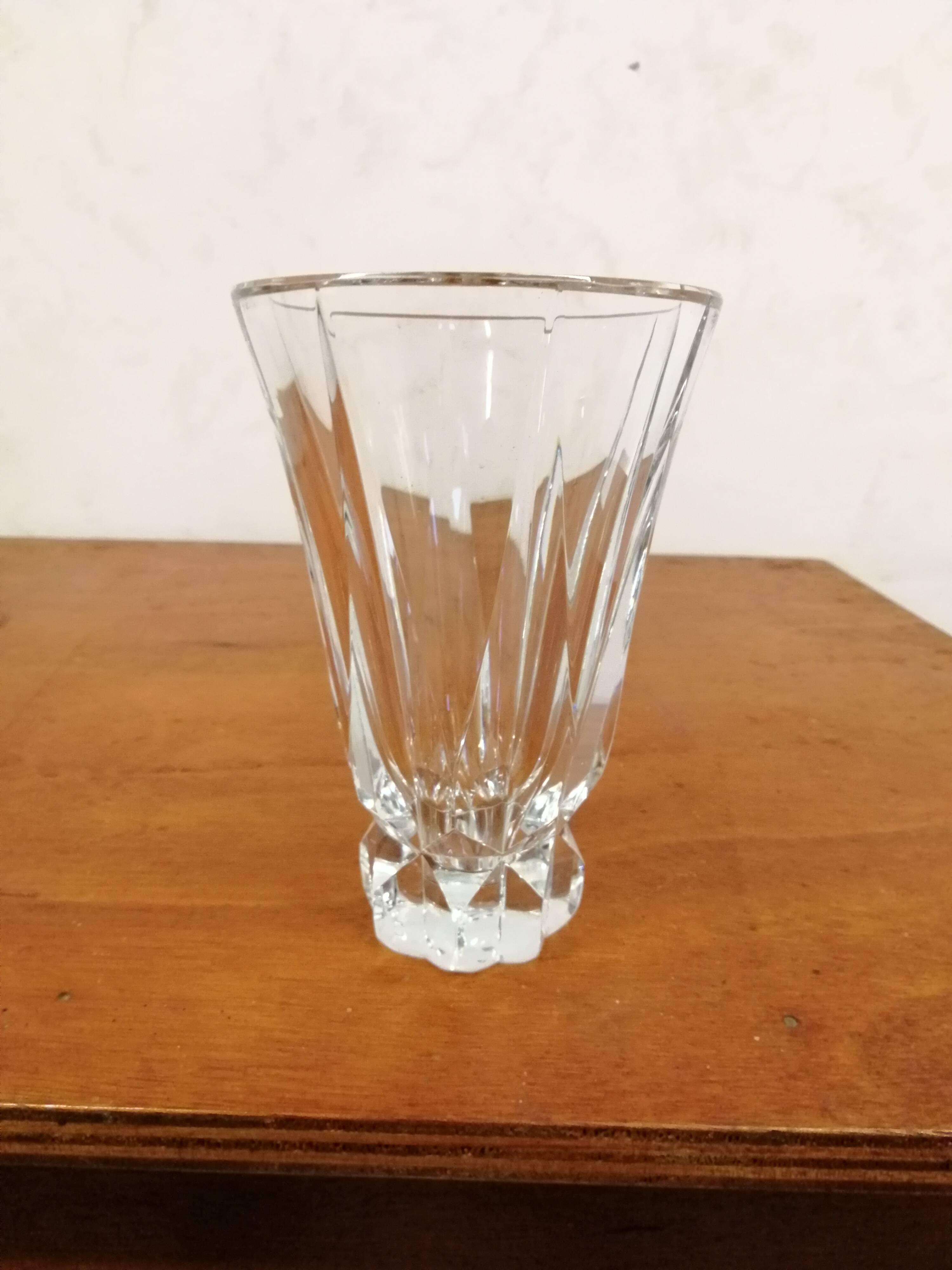 Small Crystal Vase St Louis France