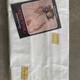 Drap léger blanc longues fibres