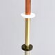 Orange Glass, Brass, Copper and Metal Floor Lamp by Carmelo La Gaipa, 2019