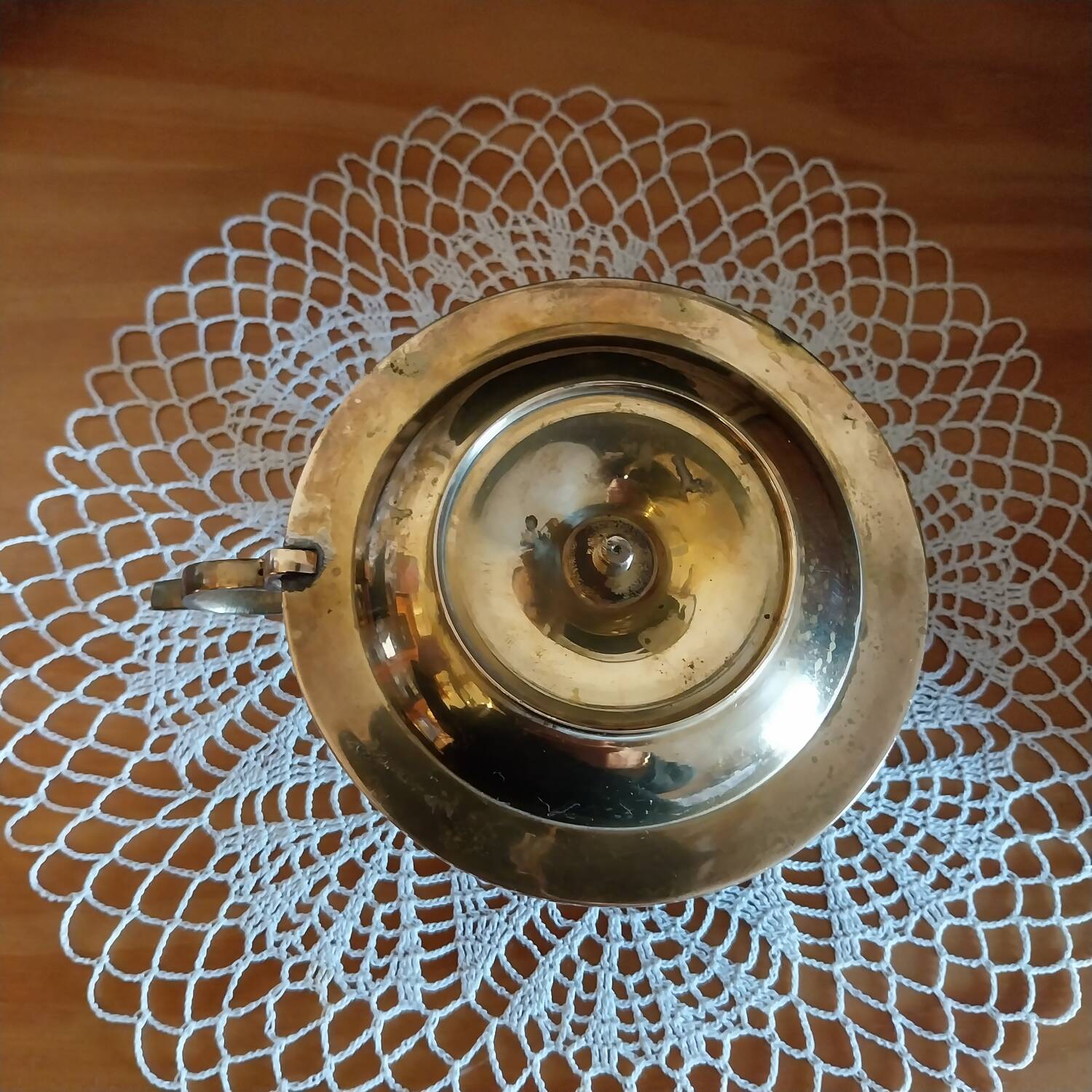 Antique brass bedroom candlestick