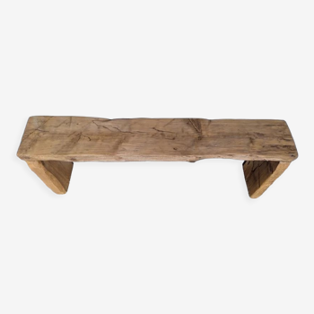 Banc bois massif patiné 120cm