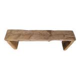 Solid wood bench patinated 120cm