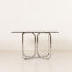 Table à manger space age italienne avec 4 chaises attribuées à Giotto Stoppino, années 1970.