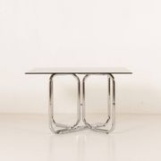 Italian Space Age dining table with 4 chairs attributed to Giotto Stoppino, 1970s
