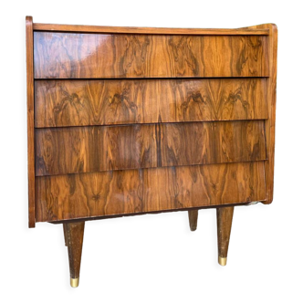 60s rosewood chest of drawers