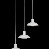 Set of 3 "Type 728" pendant lamps by E.S. Horn (Aalestrup) / 1980s / Danish modern design