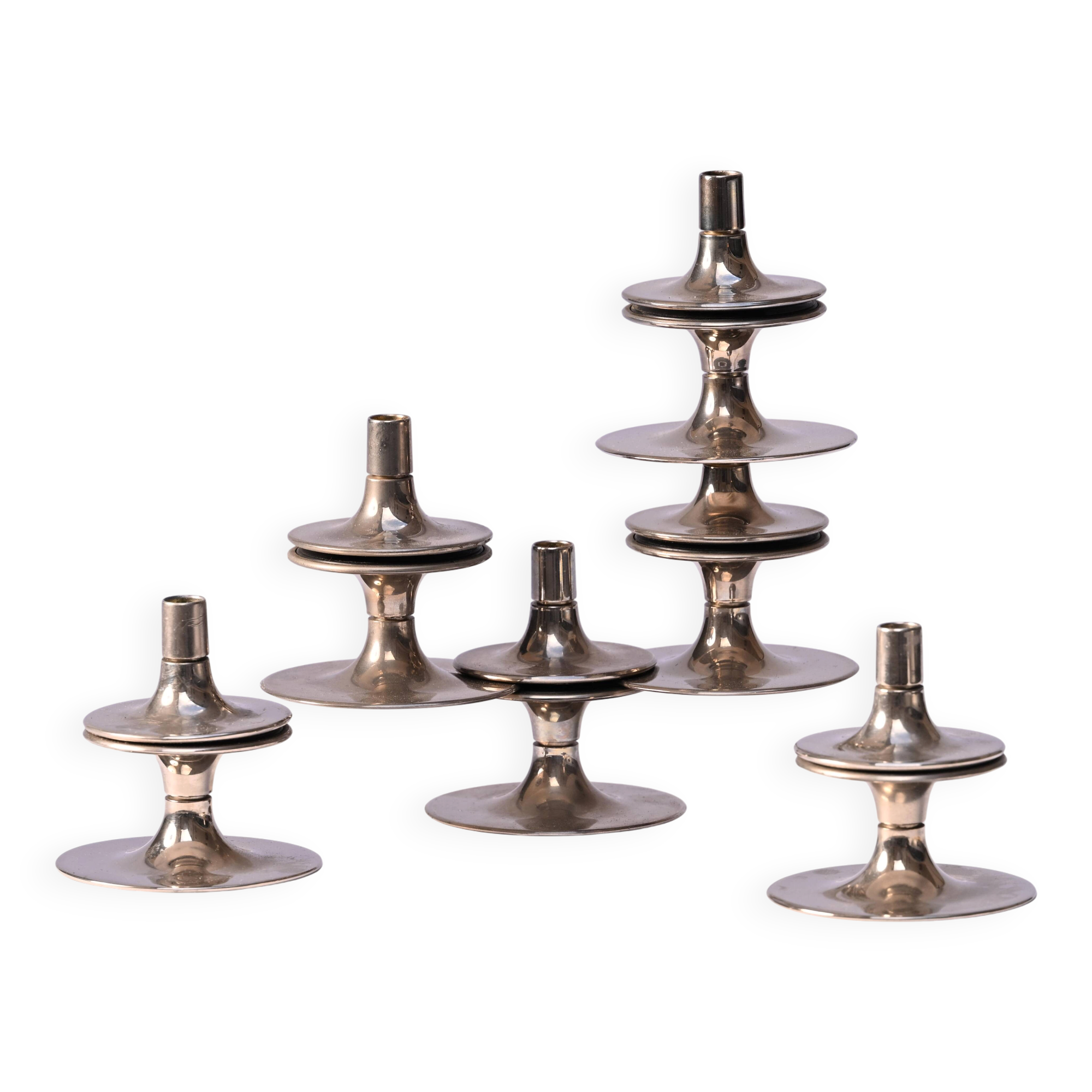 Six bougeoirs StoFF Nagel 1970