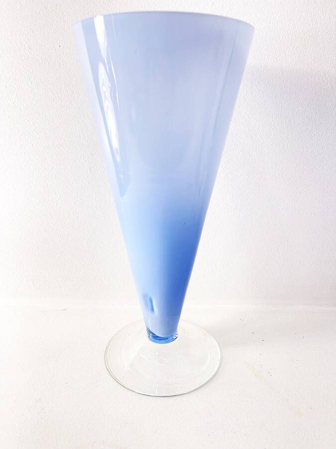 Vase coupe en verre soufflé, 1990