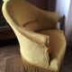 Fauteuil crapaud doré Louis Philippe