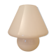 White glass mushroom lamp. Murano. 1970