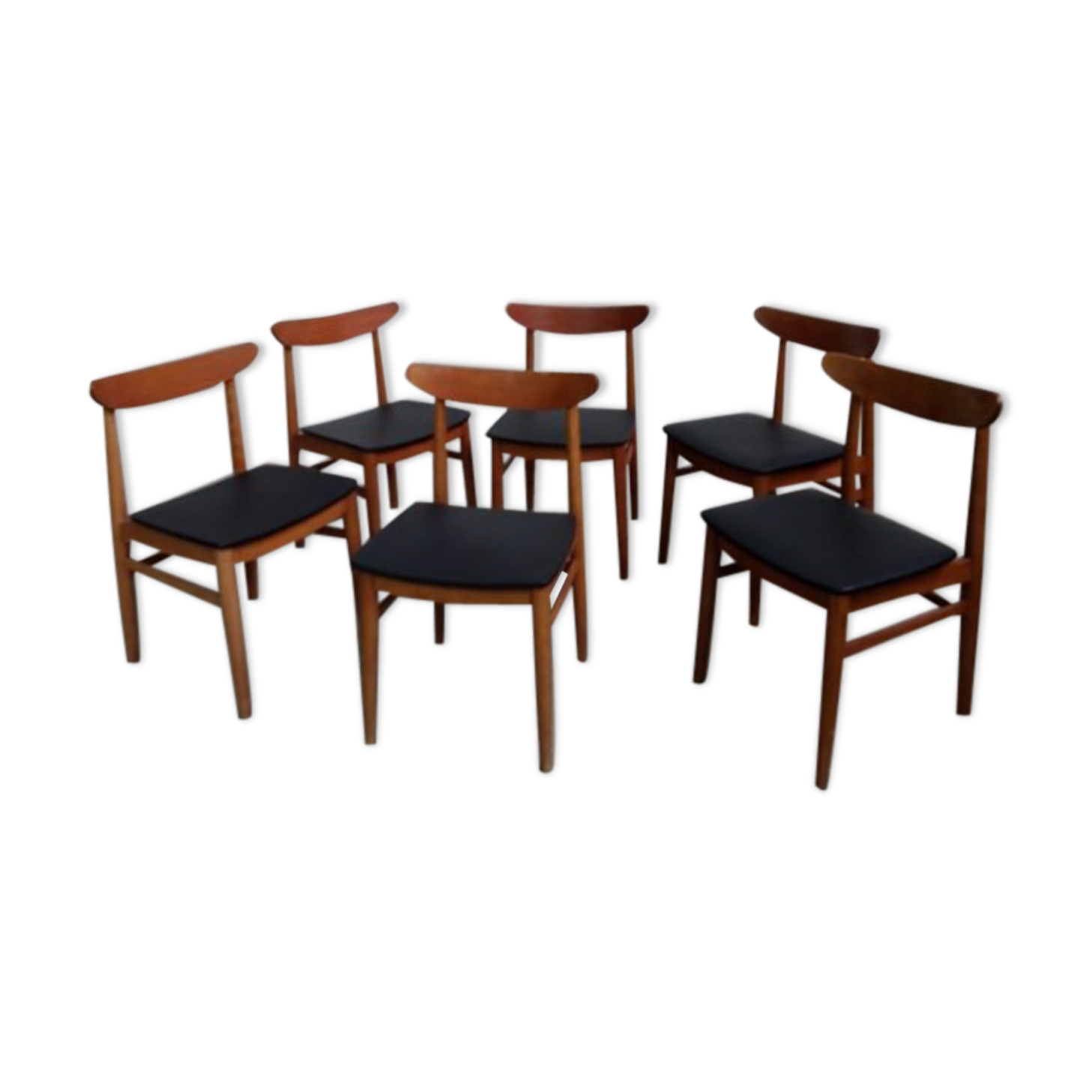 Série de 6 chaises scandinaves