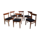 Série de 6 chaises scandinaves