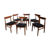 Série de 6 chaises scandinaves