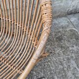 Vintage rattan armchair