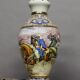 Ceramic lamp with oriental decoration and signature