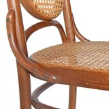 Set of 6 Thonet style chairs model number 17 "Long John"