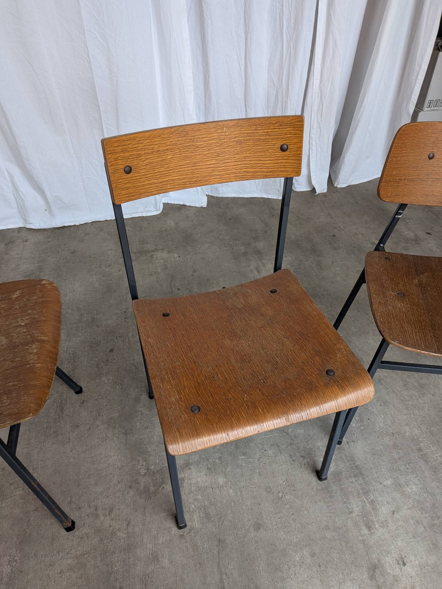 Chaises de salle à manger en bois Stol Kamnik vintage - Yougoslavie des années 1970 - Ensemble de 4