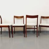 Set of 4 vintage Scandinavian teak chairs from the 60s