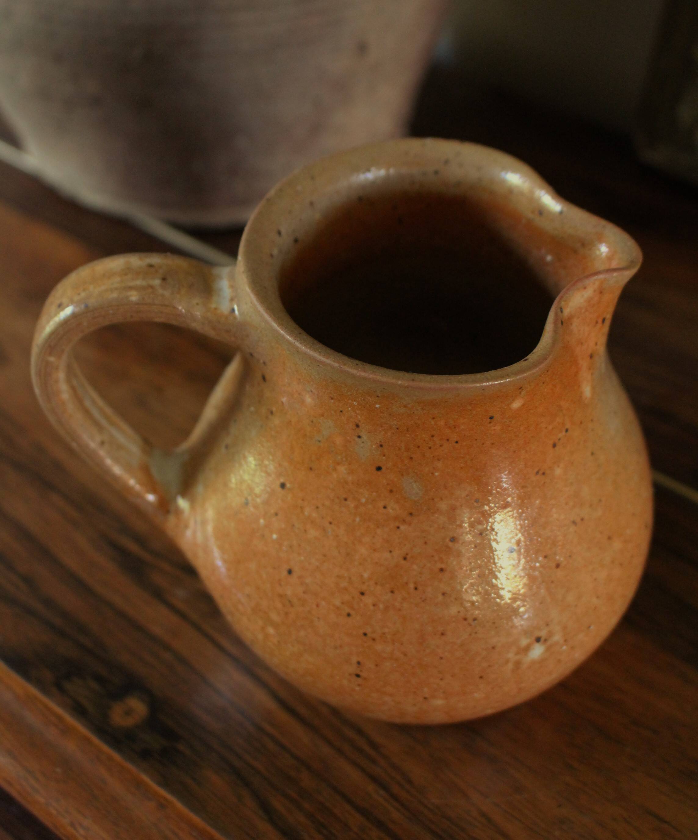 Vintage stoneware pitcher