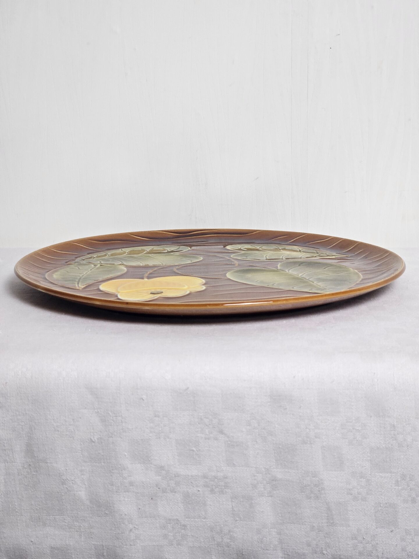 Plat Sarreguemines collection "NÉNUPHAR" vintage