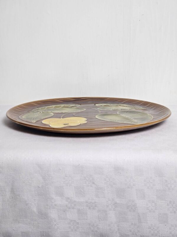 Plat Sarreguemines collection ''NÉNUPHAR'' vintage