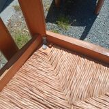 6 solid elm chairs