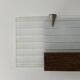 Vintage wall light, chrome metal and frosted glass, France, 1940.