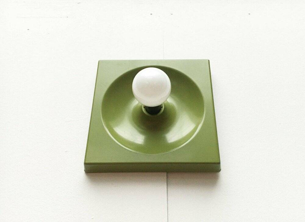 Quadro wall lamps mid-century by Jürgen Lange for Schönbuch, Germany, 1960s, set of 6.