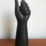 Black hand vase
