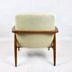Beige boucle GFM63 lounge chair by J. Kedziorek, 1970s