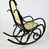 Vintage Black Rocking Chair attributed to Michael Thonet